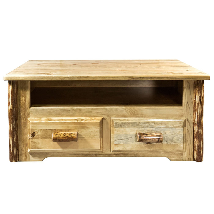 Montana Woodworks Glacier Country Coffee Table w/ 2 Drawers Stained & Lacquered Living Area, Home Office MWGCCT2D 661890424347