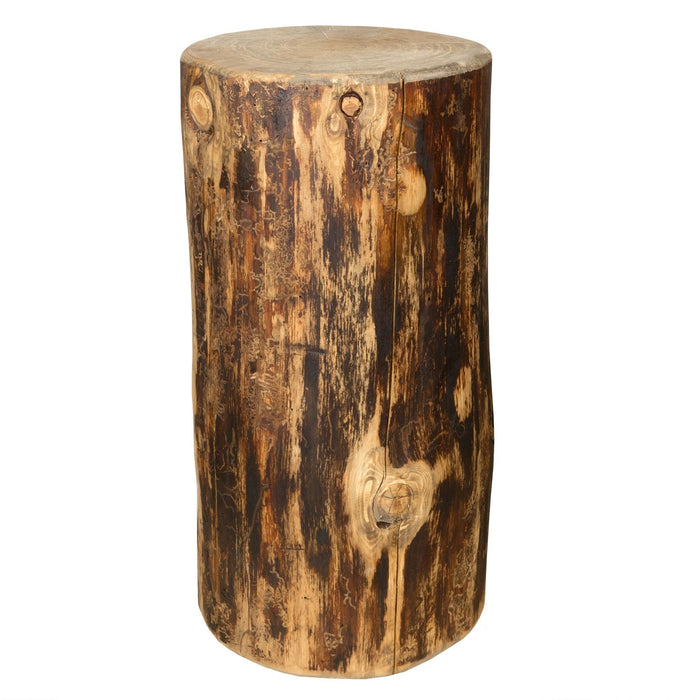 Montana Woodworks Glacier Country Cowboy Stump 25" High Occasional Table Stained & Lacquered Living Area, Home Office MWGCCBOY25 661890422572