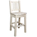 Montana Woodworks Homestead Barstool Back w/ Ergonomic Wooden Seat Ready to Finish Dining, Kitchen, Game Room, Bar MWHCBSWNR 661890415314