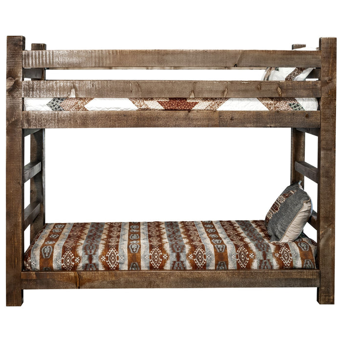 Montana Woodworks Homestead Bunk Bed Stained & Lacquered / Twin over Twin Beds MWHCBBNSL 661890420233