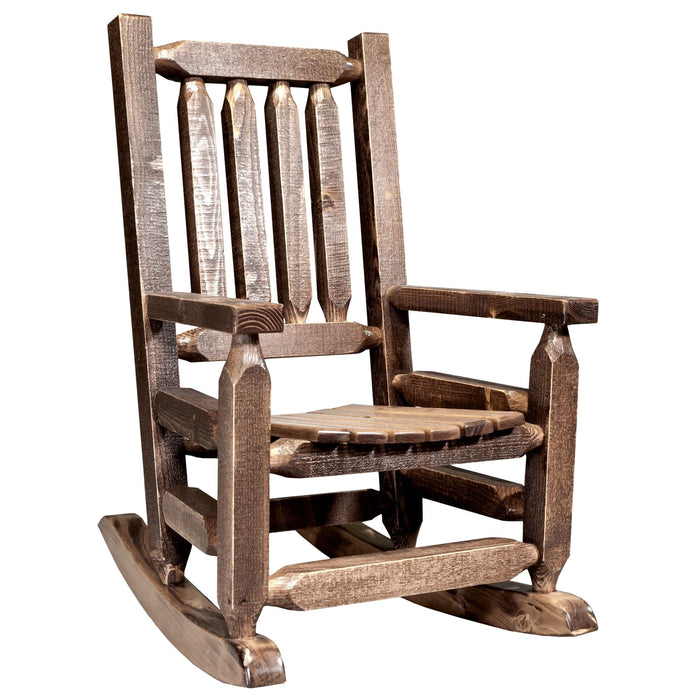 Montana Woodworks Homestead Child's Rocker Stained & Lacquered Children's MWHCKRSSL 661890408699