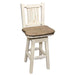 Montana Woodworks Homestead Counter Height Barstool Back & Swivel - Buckskin Upholstery Ready to Finish Dining, Kitchen, Game Room, Bar MWHCBSWSNRBUCK24 661890423937