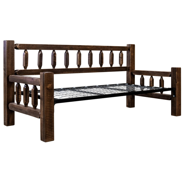 Montana Woodworks Homestead Day Bed Stained & Lacquered / Without Pop Up Trundle Bed Beds MWHCDBNTSL 661890409290