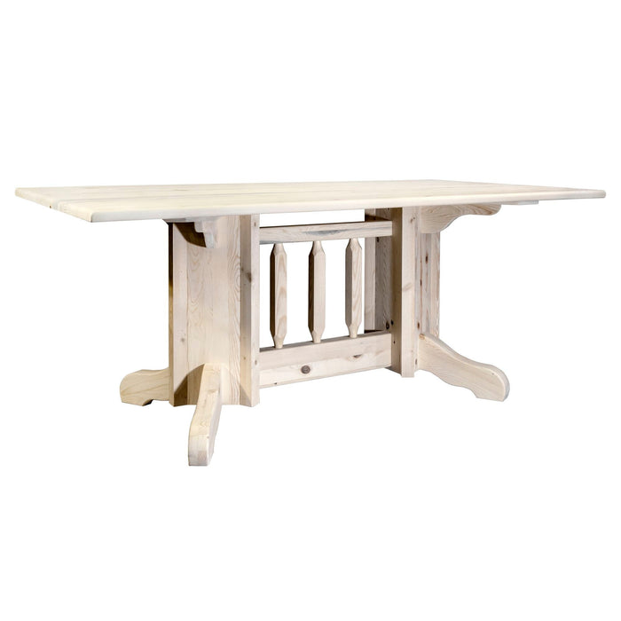 Montana Woodworks Homestead Double Pedestal Dining Table Ready to Finish Dining, Kitchen MWHCDPTN 661890409818