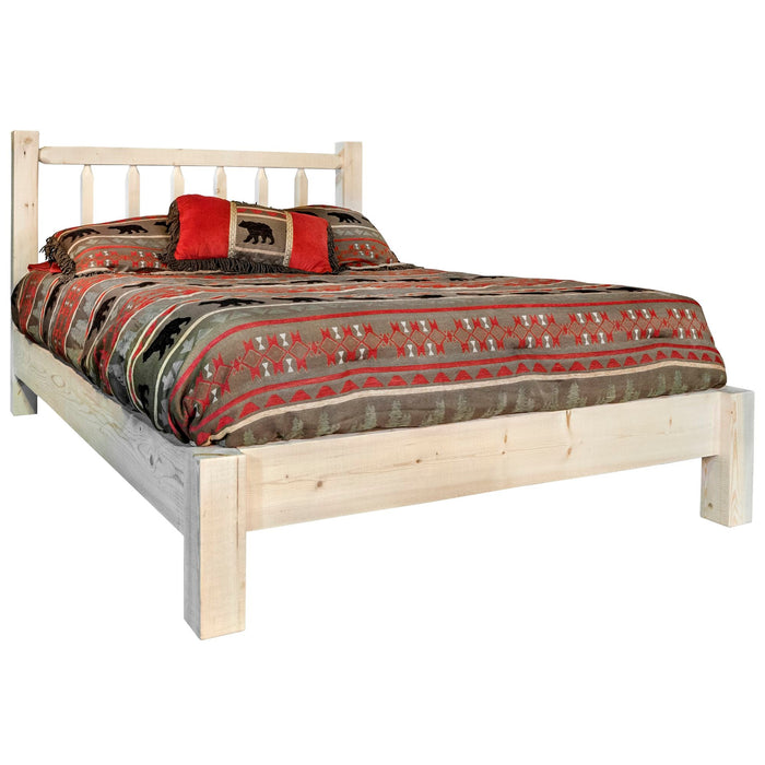 Montana Woodworks Homestead Full Platform Bed Ready to Finish Beds MWHCPBF 661890420691