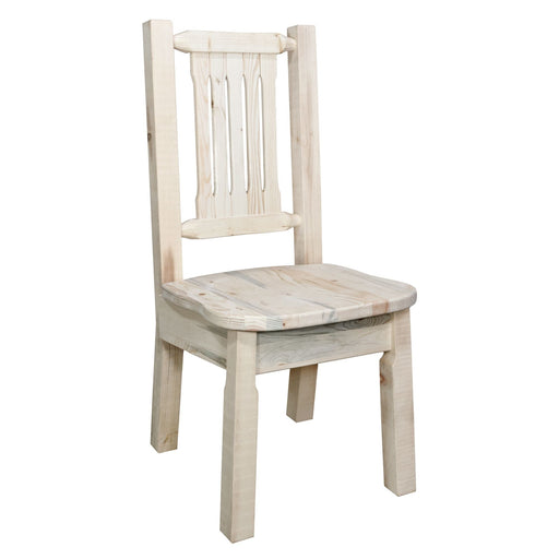 Montana Woodworks Homestead Side Chair w/ Ergonomic Wooden Seat Ready to Finish Dining, Kitchen, Home Office MWHCKSCN 661890415796