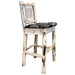 Montana Woodworks Montana Barstool Back w/ Upholstered Seat Woodland Pattern Ready to Finish Dining, Kitchen, Game Room, Bar MWBSWNRWOOD 661890464220