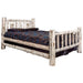 Montana Woodworks Montana Bed w/ Laser Engraved Design Clear Lacquer Finish Elk / Twin Beds MWTBVLZELK 661890430461