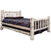 Montana Woodworks Montana Bed w/ Laser Engraved Design Clear Lacquer Finish Moose / King Beds MWKBVLZMOOSE 661890431604