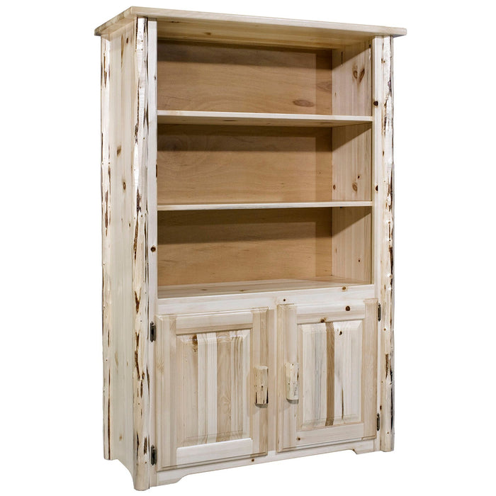 Montana Woodworks Montana Bookcase with Storage Ready to Finish Living Room, Study, Home Office MWBC 661890407609