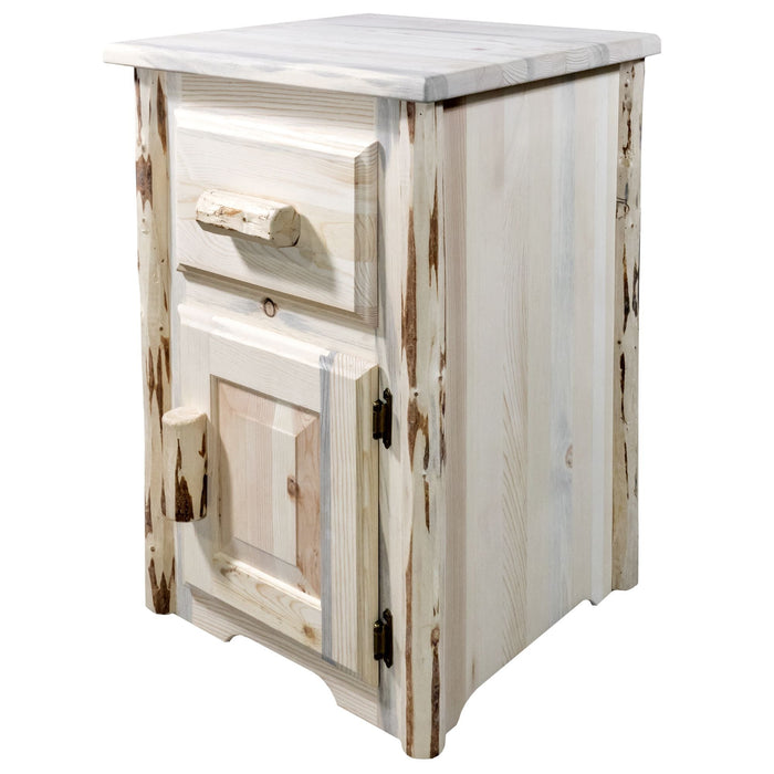 Montana Woodworks Montana End Table w/ Drawer & Door, Right Hinged Ready to Finish End Tables MWETSTDDR 661890424620