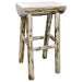 Montana Woodworks Montana Half Log Barstool Ready to Finish Dining, Kitchen, Game Room MWBNHL 661890416182