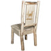 Montana Woodworks Montana Side Chair w/ Laser Engraved Design Lacquered / Elk Dining, Kitchen, Home Office MWKSCNVLZELK 661890426082