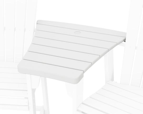 Polywood Polywood 600 Series Angled Adirondack Dining Connecting Table White Adirondack Table TTD60AWH 190609173820