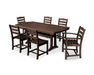 Polywood Polywood 7 Piece La Casa Dining Set Mahogany Dining Sets PWS298-1-MA 190609015168