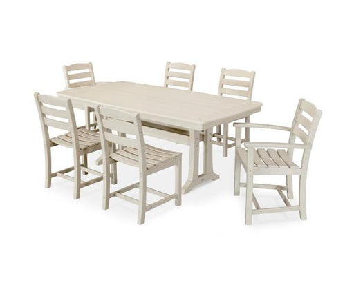 Polywood Polywood 7 Piece La Casa Dining Set Sand Dining Sets PWS298-1-SA 190609015175