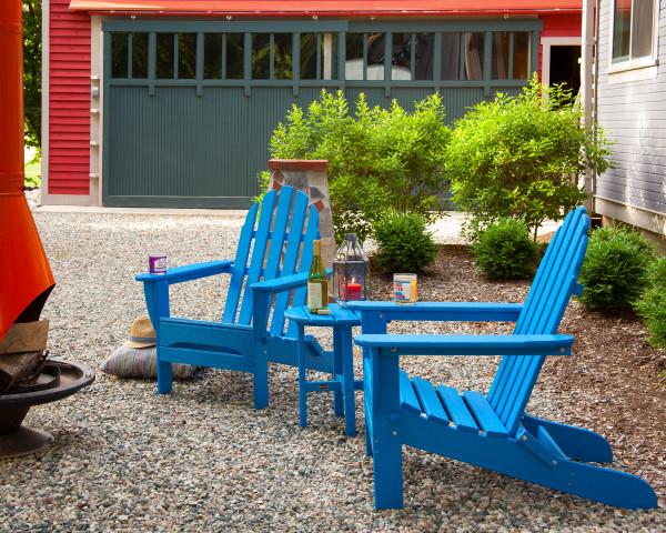 Polywood Polywood Aruba Classic Folding Adirondack 3-Piece Set Aruba Adirondack Chair PWS214-1-AR 845748070942