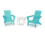 Polywood Polywood Aruba Modern Adirondack 3-Piece Set Aruba Adirondack Chair PWS502-1-10446 190609133299