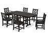 Polywood Polywood Black Chippendale 7-Piece Dining Set Black Dining Sets PWS121-1-BL 190609038457