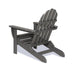 Polywood Polywood Black Classic Folding Adirondack 5-Piece Conversation Group Black Adirondack Chair PWS119-1-BL 845748050258