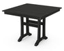 Polywood Polywood Black Farmhouse Trestle 37" Dining Table Black Dining Table PL81-T1L1BL 190609021626