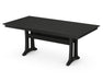 Polywood Polywood Black Farmhouse Trestle 37" x 72" Dining Table Black Dining Table PL83-T1L1BL 190609013492