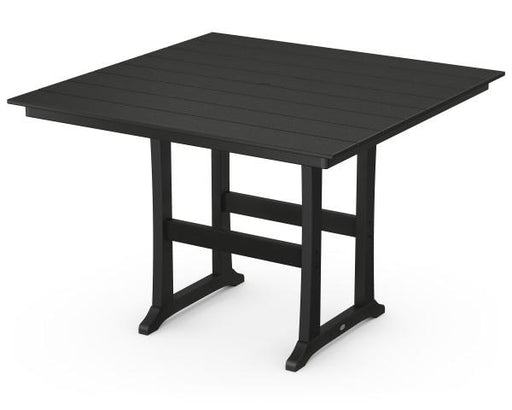 Polywood Polywood Black Farmhouse Trestle 59" Bar Table Black Bar Table PLB85-T1L1BL 190609020070