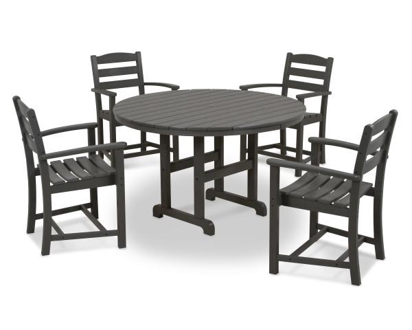 Polywood Polywood Black La Casa Caf‚ 5-Piece Dining Set Black Dining Sets PWS100-1-BL 845748031585