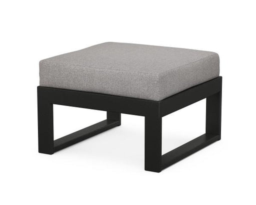 Polywood Polywood Black Modular Ottoman Black / Grey Mist Ottoman 4600-BL145980 190609135804