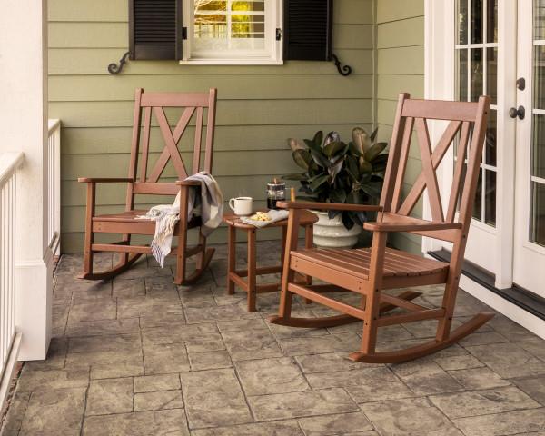 Polywood Polywood Braxton 3-Piece Porch Rocking Chair Set Rocking Chair