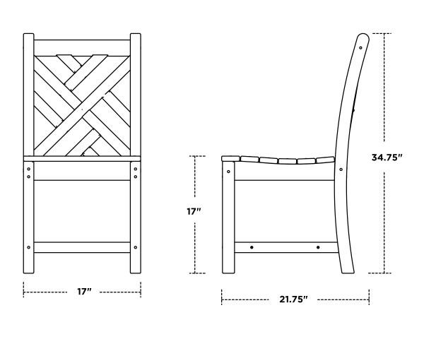 Polywood Polywood Chippendale Dining Side Chair Chairs