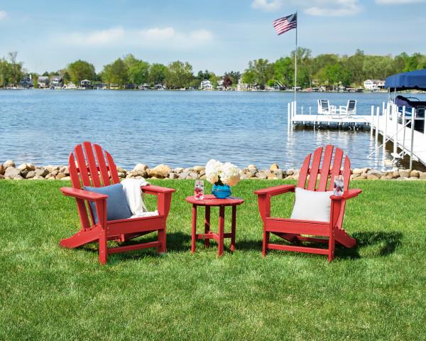 Polywood Polywood Classic Adirondack 3-Piece Set Adirondack Chair