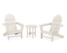 Polywood Polywood Classic Adirondack 3-Piece Set Sand Adirondack Chair PWS417-1-SA 190609071294