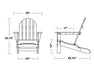 Polywood Polywood Classic Folding Adirondack Chair Adirondack Chair