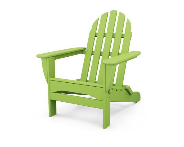 Polywood Polywood Classic Folding Adirondack Chair Lime Adirondack Chair AD5030LI 845748009911