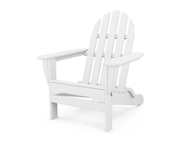 Polywood Polywood Classic Folding Adirondack Chair White Adirondack Chair AD5030WH 845748000550