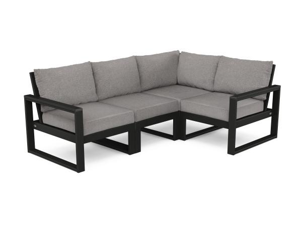 Polywood EDGE 4-Piece Modular Deep Seating Set