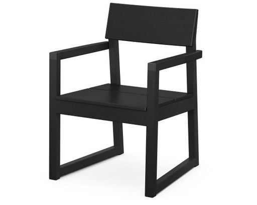 Polywood Polywood EDGE Dining Arm Chair Black Arm Chair EMD200BL 190609159787