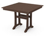 Polywood Polywood Farmhouse Trestle 37" Dining Table Mahogany Dining Table PL81-T1L1MA 190609021657