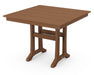 Polywood Polywood Farmhouse Trestle 37" Dining Table Teak Dining Table PL81-T1L1TE 190609021664