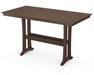 Polywood Polywood Farmhouse Trestle 37" x 72" Bar Table Mahogany Bar Table PLB83-T1L1MA 190609041174