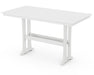 Polywood Polywood Farmhouse Trestle 37" x 72" Bar Table White Bar Table PLB83-T1L1WH 190609036590