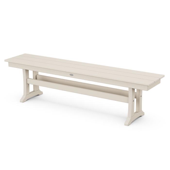 Polywood Polywood Farmhouse Trestle 65" Bench Sand Bench PL36-T1L1-Sand