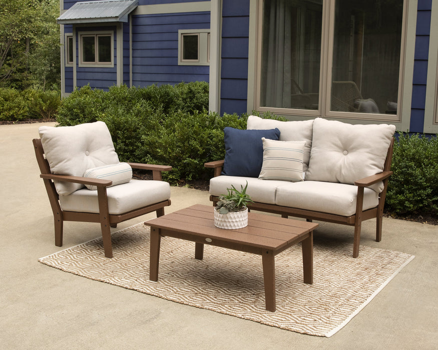 Polywood Polywood Lakeside 3-Piece Deep Seating Set Seating Sets