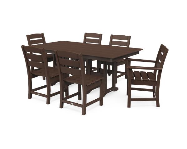 Polywood Polywood Lakeside 7-Piece Farmhouse Dining Set Mahogany Dining Sets PWS516-1-MA 190609143670