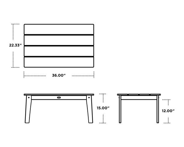 Polywood Polywood Lakeside Coffee Table Coffee Table