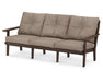 Polywood Polywood Lakeside Deep Seating Sofa Mahogany / Spiced Burlap Sofa 4413-MA146010 190609137136