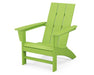 Polywood Polywood Lime Modern Adirondack Chair Lime Adirondack Chair AD420LI 190609040351