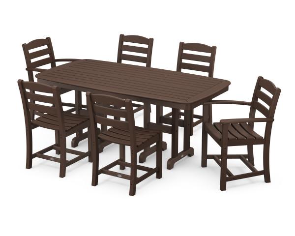 Polywood Polywood Mahogany La Casa Caf‚ 7-Piece Dining Set Mahogany Dining Sets PWS131-1-MA 845748050425