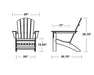 Polywood Polywood Mahogany Nautical Adirondack Chair Mahogany Adirondack Chair AD410MA 190609039980